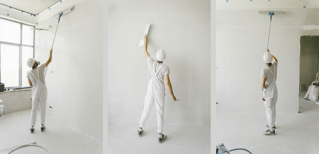 Peintre depannage urgent  en intervention chez un particulier. Artisan levidrat