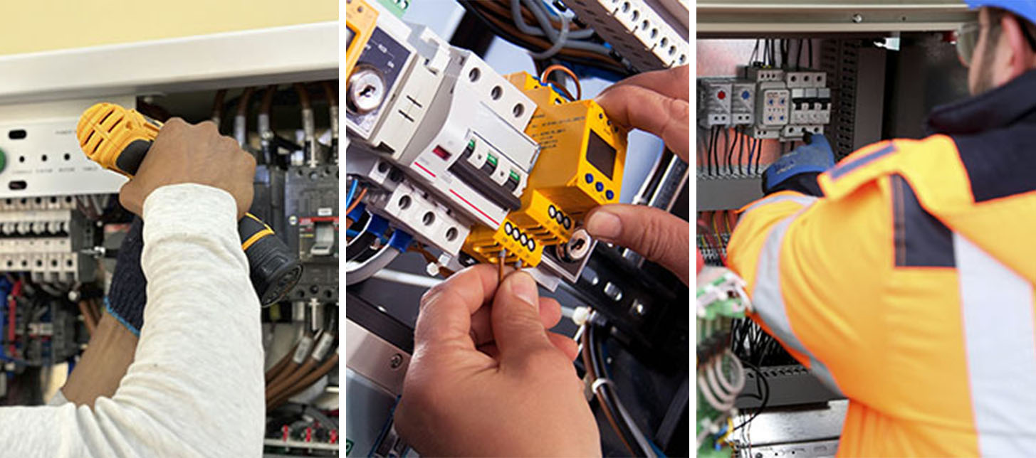 Electricien dépannage sur un tableau électrique